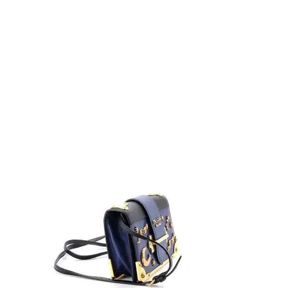 Prada Cahier Crossbody Bag Embellished #244863P16B - Picture 2 of 7